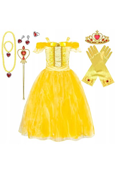 NO BRAND Belli Costume Set de bijuterii Rochie de prințesă Bella 134 140