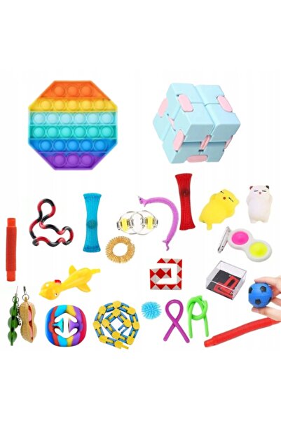 NO BRAND Calendar de Advent pop it jucărie fidget jucării antistres jucării d...