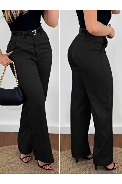 Efnaz style Women's High Waist Beltless Atlas Pants
