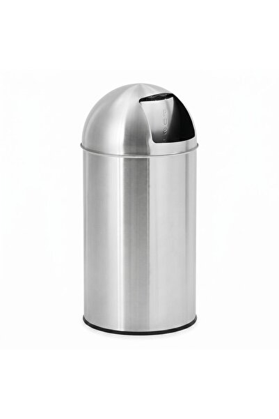 Garvee 50L Stainless Steel Trash Can with Push Ball Lid Commercial Garbage Bin