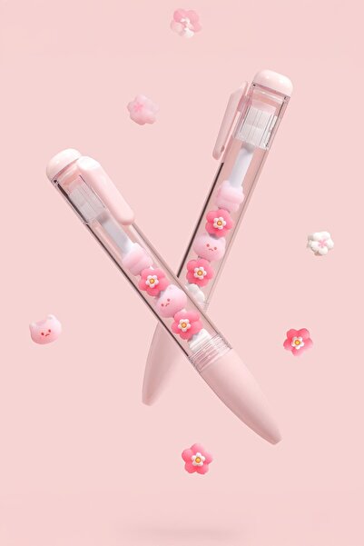 Miniso Lisanslı Sakura Cat Boncuklu Jel Kalem 0,5 mm – Siyah Mürekkepli