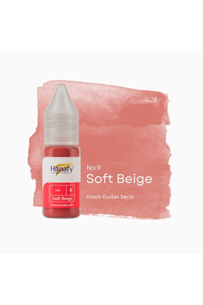 HANAFY Soft Beige No9 Kalıcı Makyaj Pigmenti Dudak - 10ml