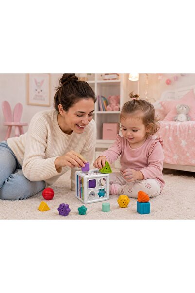 Arlina Home Kids Educational Elastic Find-And-Connect Cube
