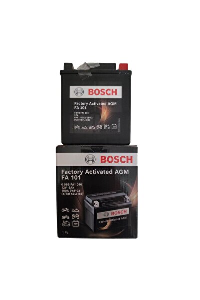 Bosch FA101 Agm Motosiklet Aküsü 12V 6AH 100A YTX7L-BS