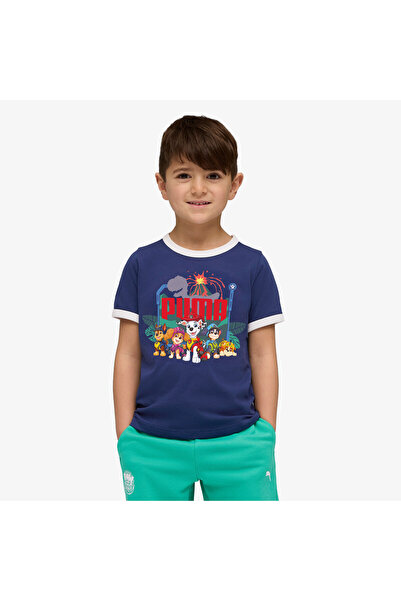 Puma X Paw Patrol Ringer Çocuk Mavi T-Shirt