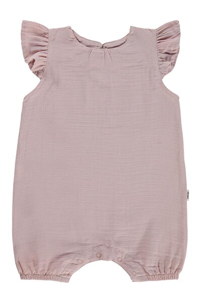 Civil Baby 6-18 Months Jumpsuit with Flared Sleeves and Shorts - Pink