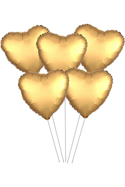 Yıldızan 5 Li Heart Gold 15 Inc Foil Balloon 931845