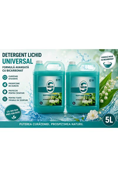 Selin.RO DETERGENT LICHID DE RUFE NATURE FRESH UNIVERSAL SELIN X2