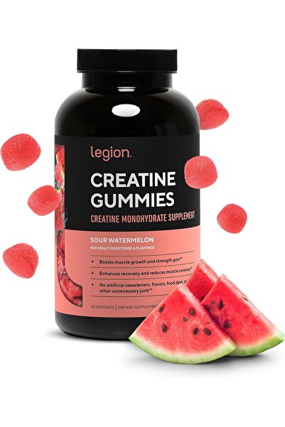 LEGION Athletics Creatine Gummies for Women & Men - 5000mg - Sugar-Free - 90 ...