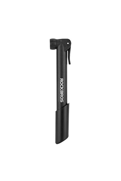 ROCKBROS 42520001001 Pompă de bicicletă manuală 80 PSI, Presta/Schrader, Negru