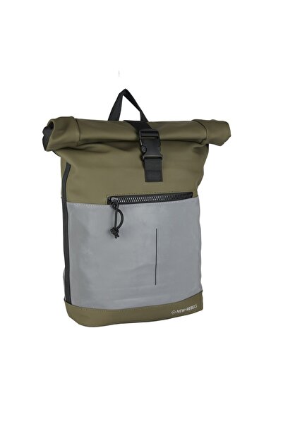 NEW REBELS Rucsac Bowie New York Rolltop, New Rebels, culoare olive