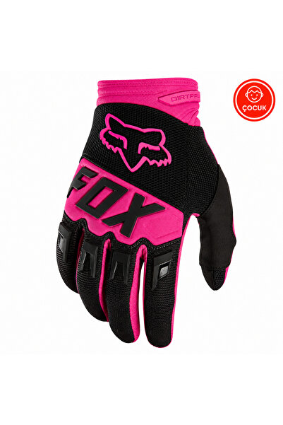 Fox Dirtpaw Kids Black Pink Gloves