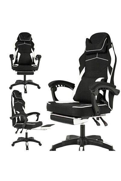 OEM Scaun de gaming cu suport pentru picioare, 90 °   Spătar reglabil, înălți...