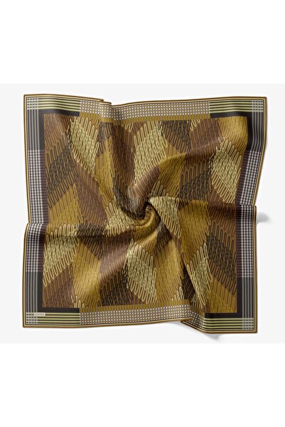 Silk Home Soft Scarf Sketch Mustard