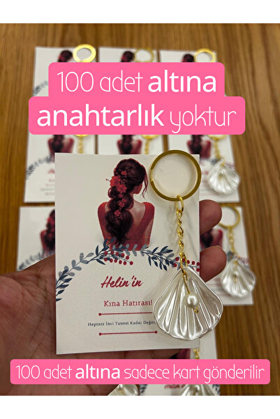 Poros Store İstiridye anahtarlık Kına Nişan Söz Nikah Hatırası Özel Gün Hediy...