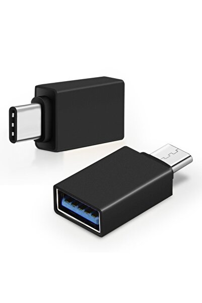 TEKNOTİMER Siyah Küçük ve Kullanışlı Type-c Usb 3.1 Dönüştürücü Adaptör