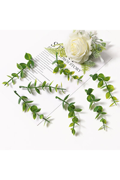 Choice5 20Pcs GU61102 Artificial Leaves Fake Leaf Bulk For Crafts DIY Wedding...