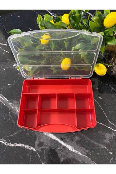 Empressco Provides Order and Elegance with the 8 Compartment Red Organizer Box