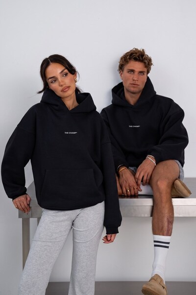 The Champ Clothing هودي سويت شيرت كبير الحجم للجنسين من ذا تشامب ®   هودي أسو...