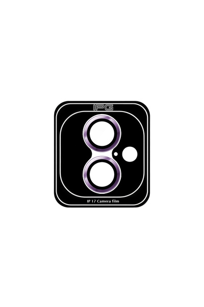 Ipg Prolens Camera Lens Protector for iPhone 17 with Aluminum Cd Frame, Shatterproof Glass