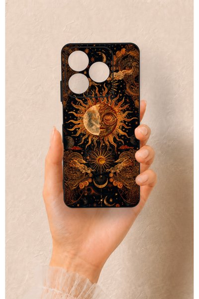 Vip Case حافظة سيليكون متوافقة مع Realme C63 من نوع Mystic Sun Pattern