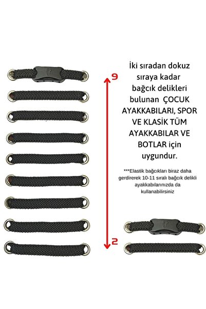 ipekbazaar Takbırak Lastikli Ayakkabı Bağcığı, Bağlanmayan Akıllı Bağcık, Beyaz