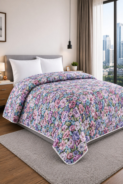 Bella Home Bedspread |   Multi-Purpose |   100% Polyester |   Sensitive Keys ...