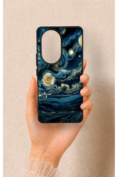 Vip Case Honor 200 Pro 5G Uyumlu Yıldızlı Gece Desenli Silikon Kılıf