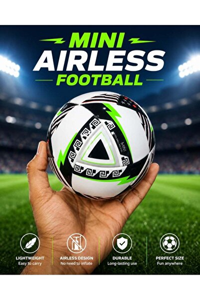Generic Mini Airless Football – Lightweight Foam Soccer Ball for Indoor & Out...