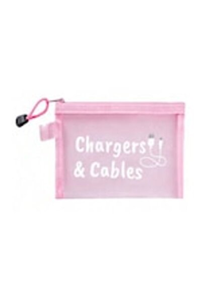 OEM Geanta de calatorie din plasa pentru organizat cabluri 23.5 x 18 cm
