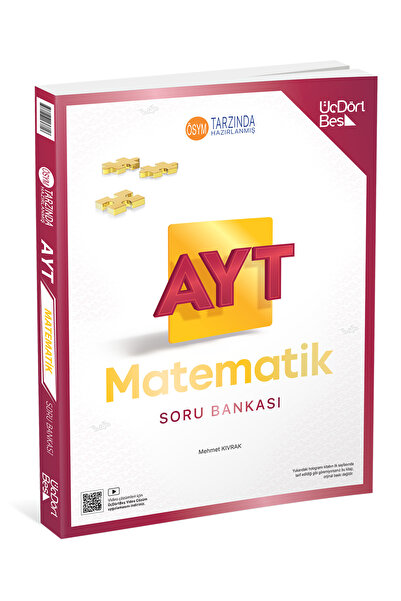 Üç Dört Beş Yayıncılık AYT Matematik Soru Bankası 2027 yks Yeni Basım