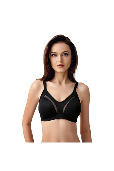 NEWBRA LINGERIE 6001-Women's Basic C Cup Underwire-Free Plus Size Bra