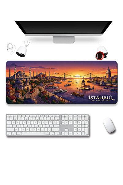 SonicTouch Mousepad pentru tastatură 40x90cm, fără cusături, neted, rezistent...
