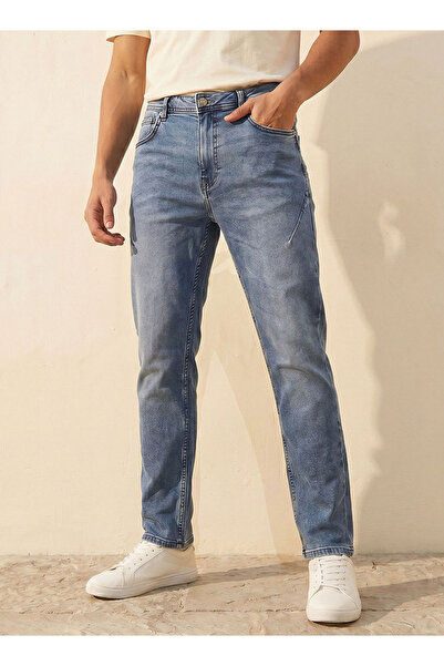 Lee Cooper جينز رجالي بقصة عادية وملمس ناعم