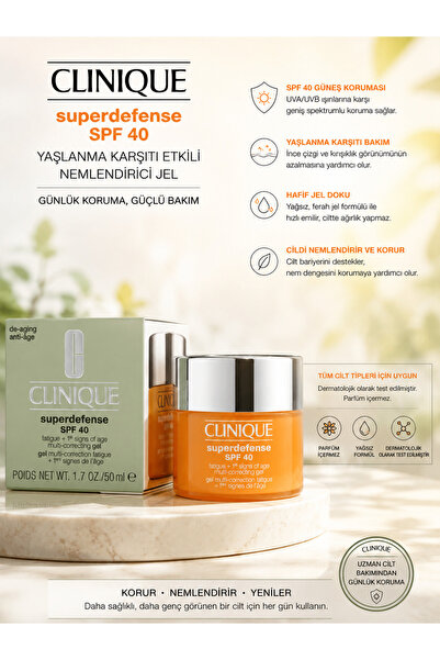 Clinique Moisturizing Gel Effective Against Signs of Fatigue and Aging for Al...