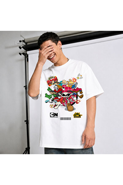 Ingift Tricou Unisex Oversize Personalizat Cartoon Street Wear Collection, 10...