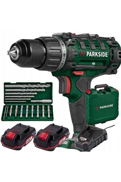 PARKSIDE PABS 20-Li G8 Δραπανοκατσάβιδο, 2 μπαταρίες 2Ah, 8 μύτες, 8 τρυπάνια...