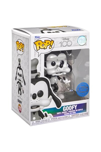 Funko Figurină - Pop! Disney 100: Goofy (Vintage), Negru, 16 cm