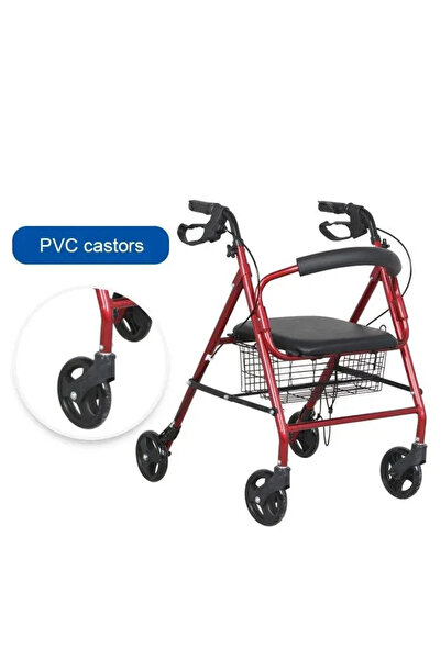Daya Movacare 4-wheel walker Movacare KY9144L Lightweight aluminum walker wit...