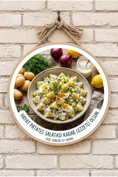 Mayeka Restorani sa temom krompir salate, delikatesne radnje, drvena zidna vr...
