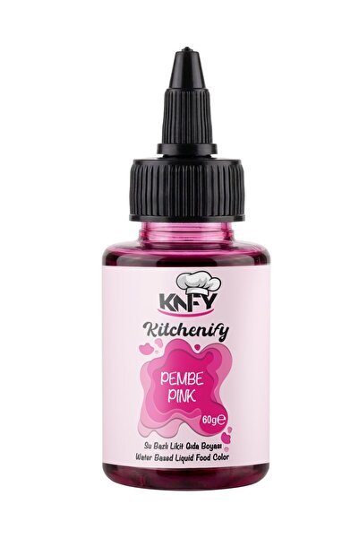 Kitchenify Su Bazlı Likit Gıda Boyası Pembe 60 g