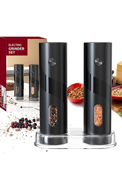 DIO SMART Set de 2 râșnițe electrice automate pentru sare, piper și condiment...
