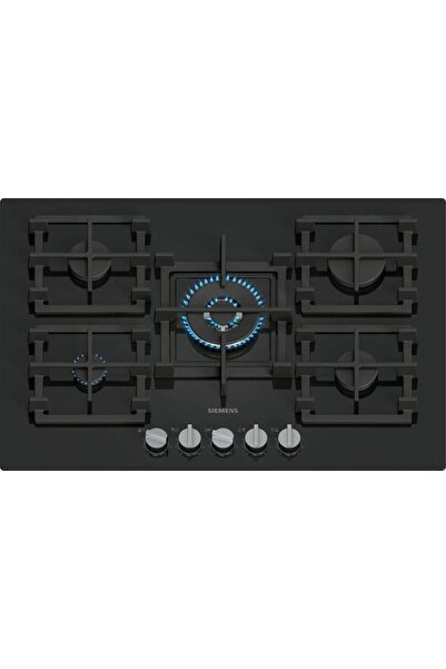 Siemens EP7A6QI40O Ocak Ankastre Gazlı Sert Cam Siyah Döküm