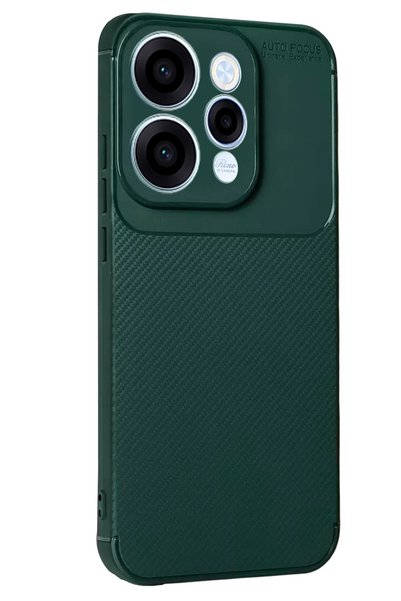 New Face غطاء كربوني من ACONCEPT Reno 15 Auto Focus - (50016) أخضر داكن