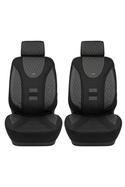 AGC Combo 2PCS Universal Premium PU Leather Car Seat Cover Set Breathable Wat...