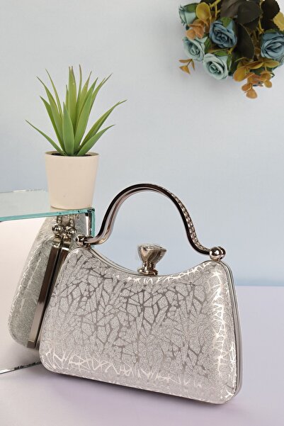 weem bag إيليسارا EB0751 |   حقيبة سهرة جديدة أنيقة بمقبض معدني مزدوج