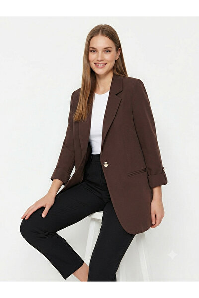 TUĞBA ERGÜL Kadın Basic Double Blazer Ceket