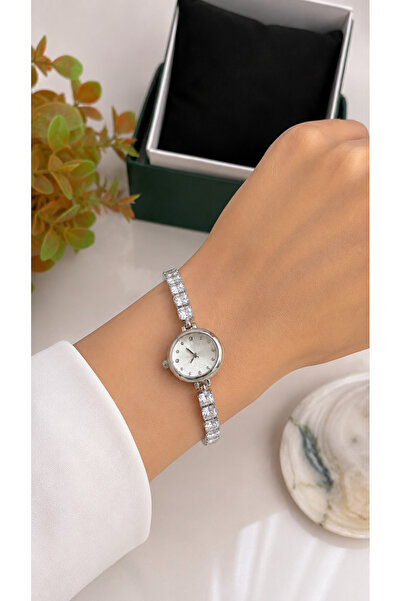 charmove ile kendinizi şımartın Steel Cord Silver Waterway Model Women's Wris...