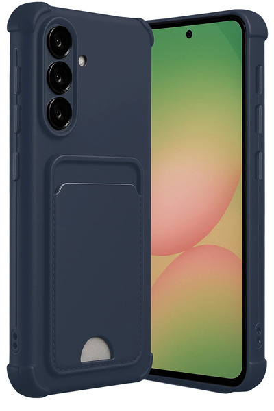New Face حافظة ACONCEPT Galaxy A56 من السيليكون مع بطاقة كيلفن (94907) - أزرق...