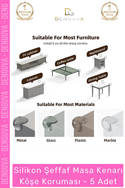Denguva # Cornerprotection Baby Child Safety Transparent Silicone Furniture P...